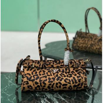 Prada Bonnie Medium printed leather Honey Yellow 2024 1BA426 (YZ-250521044)