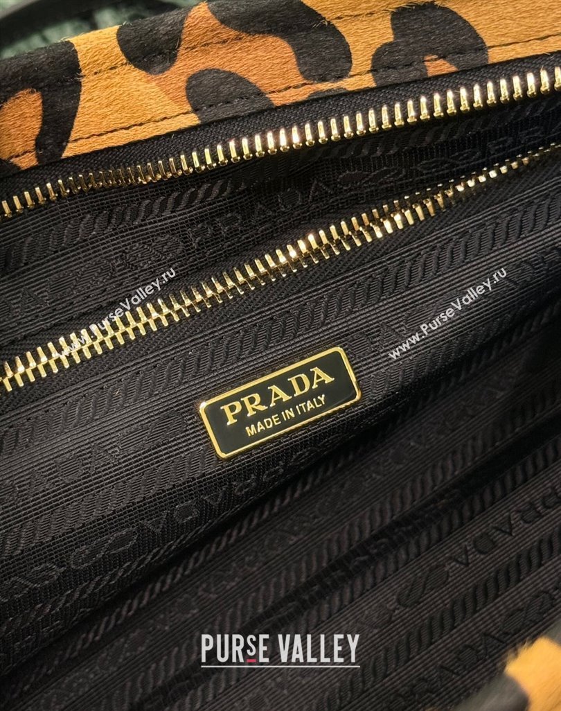 Prada Bonnie Medium printed leather Honey Yellow 2024 1BA426 (YZ-250521044)