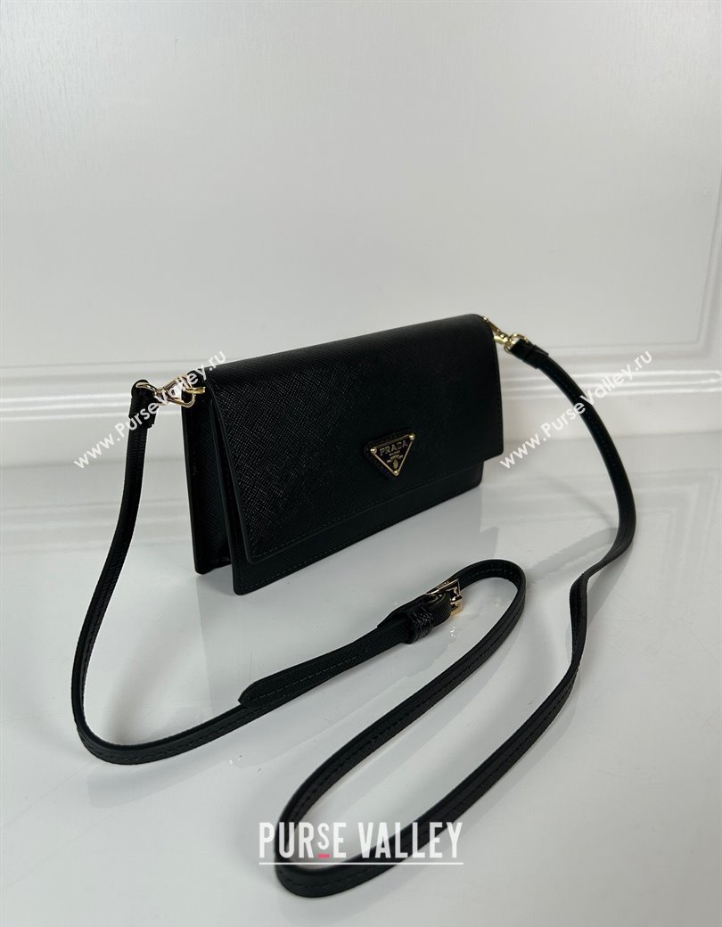 Prada Saffiano leather mini-bag Black 2024 1NF059 (YZ-241213045)