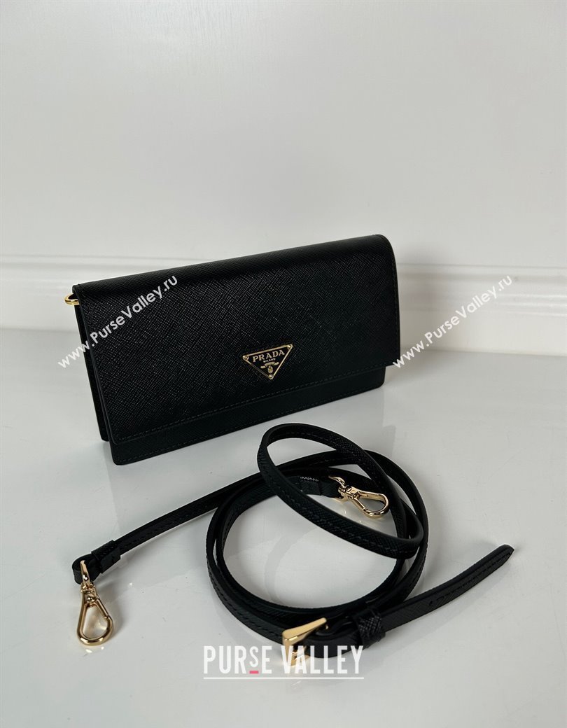 Prada Saffiano leather mini-bag Black 2024 1NF059 (YZ-241213045)