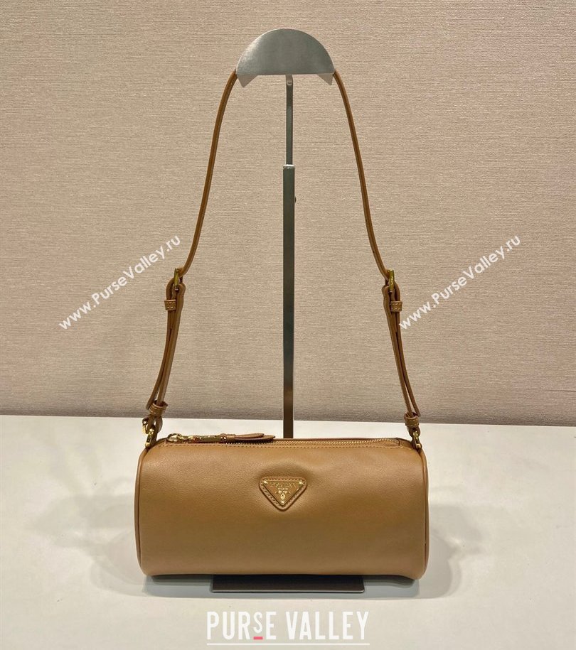 Prada Leather Pouch Mini Bag Brown 2024 1NE058 (YZ-241213054)