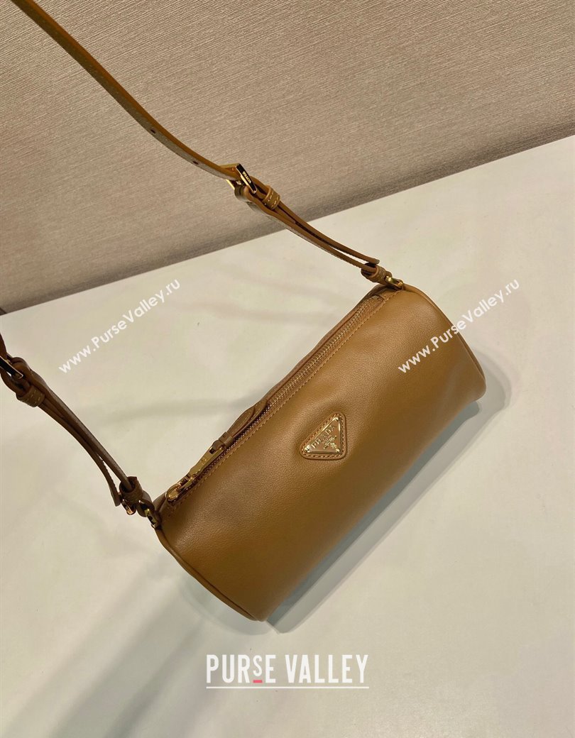 Prada Leather Pouch Mini Bag Brown 2024 1NE058 (YZ-241213054)