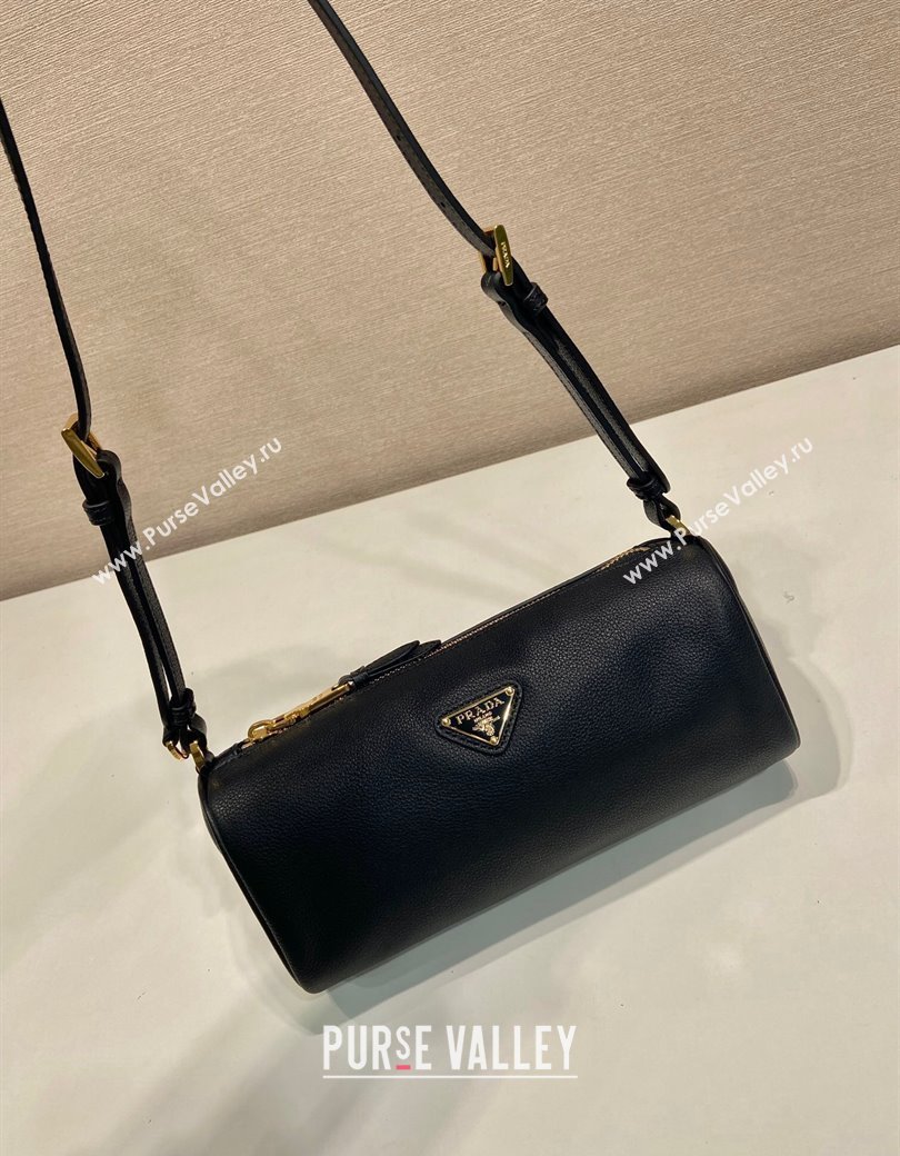 Prada Leather Pouch Mini Bag Black 2024 1NE058 (YZ-241213055)