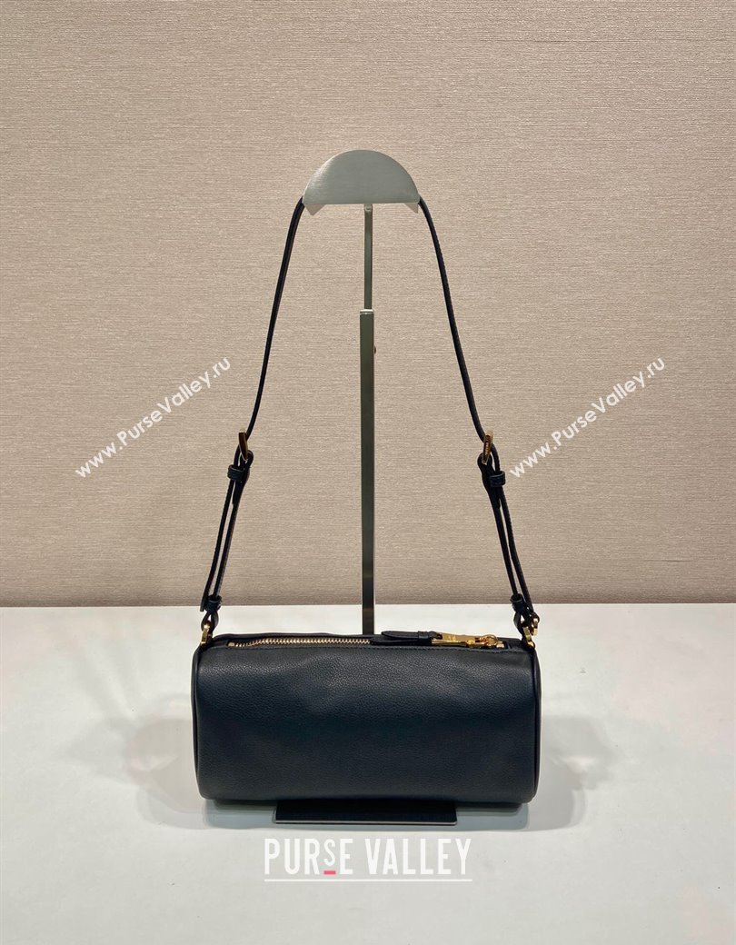 Prada Leather Pouch Mini Bag Black 2024 1NE058 (YZ-241213055)