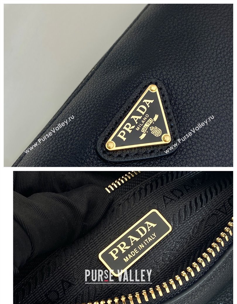 Prada Leather Pouch Mini Bag Black 2024 1NE058 (YZ-241213055)