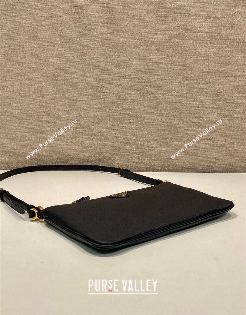 Prada Leather Pouch Mini Bag Black 2024 1NE545 (YZ-241213057)