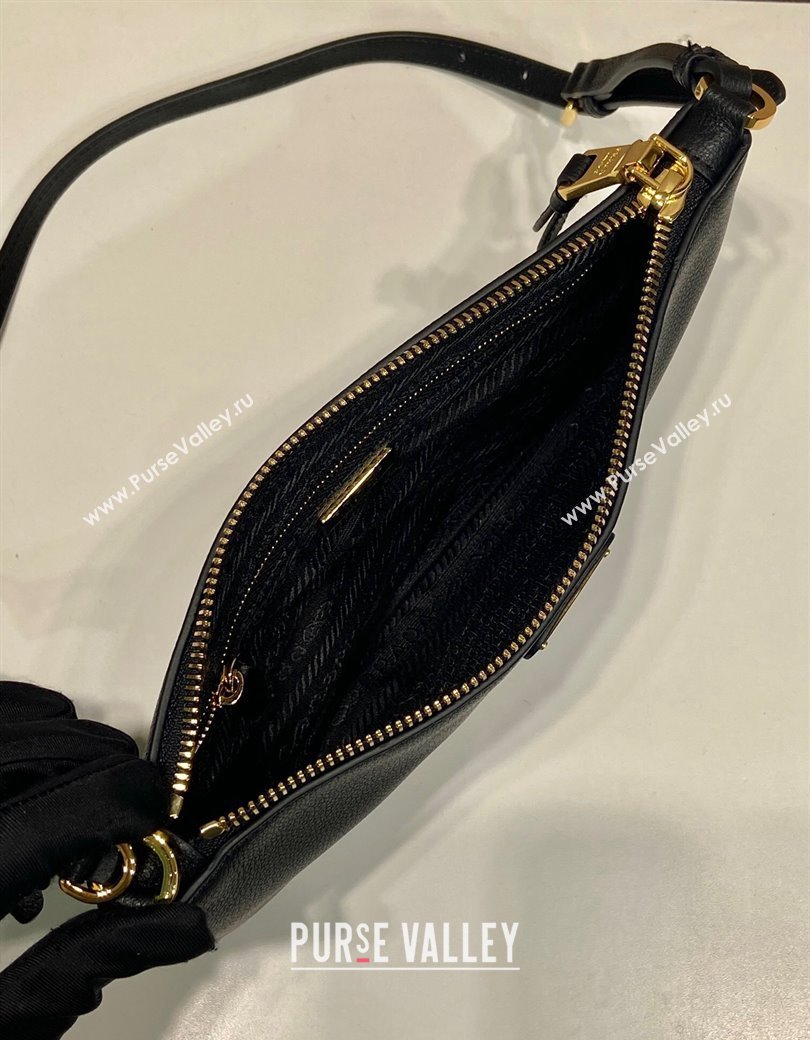 Prada Leather Pouch Mini Bag Black 2024 1NE545 (YZ-241213057)