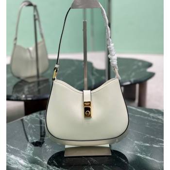 Prada Cleo leather hobo bag with strap White 2024 1BC169 (YZ-241213059)