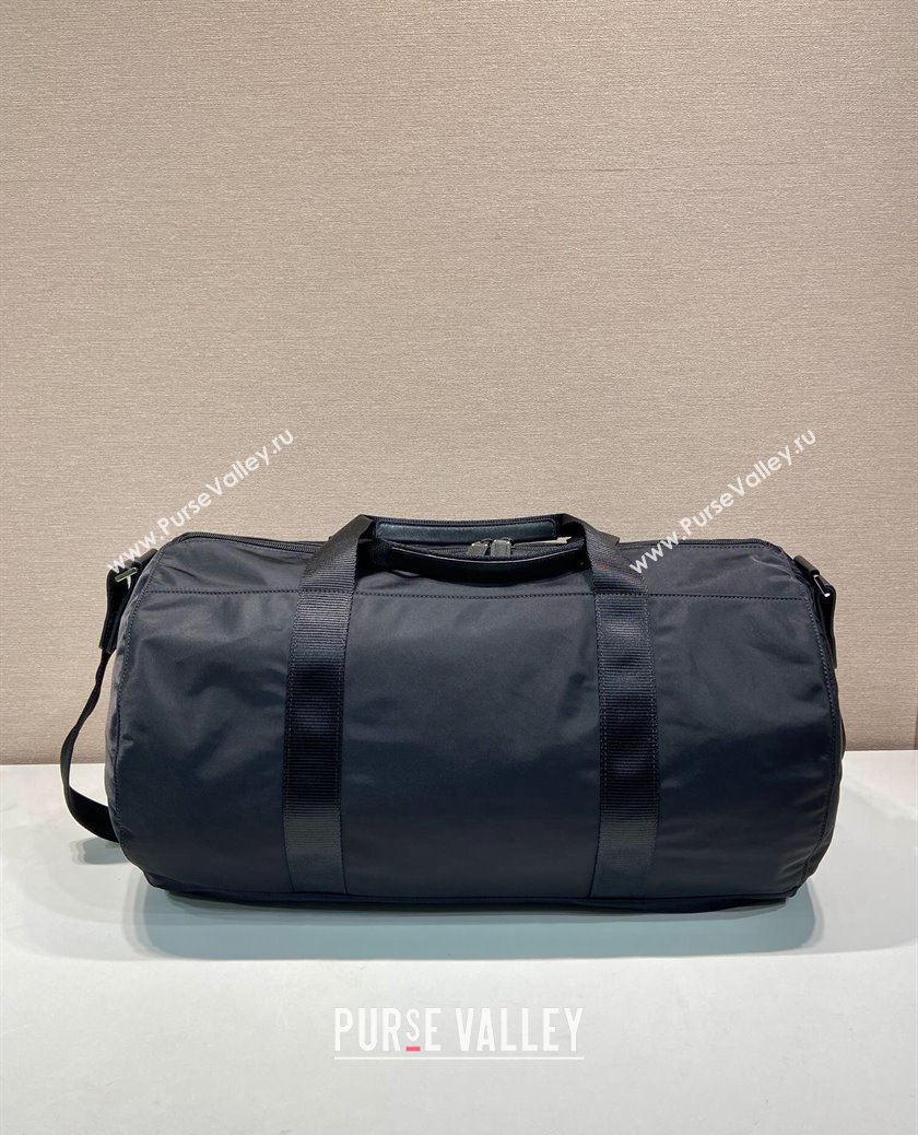 Prada Mens Re-Nylon and Saffiano leather duffle bag Black 2024 2VC015 (YZ-241213072)