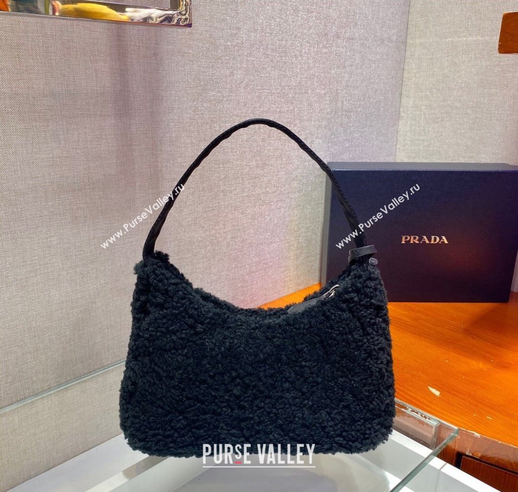 Prada Re-Edition 2000 Terry Hobo Mini bag 1NE515 Black 2024 1213 (YZ-241213085)