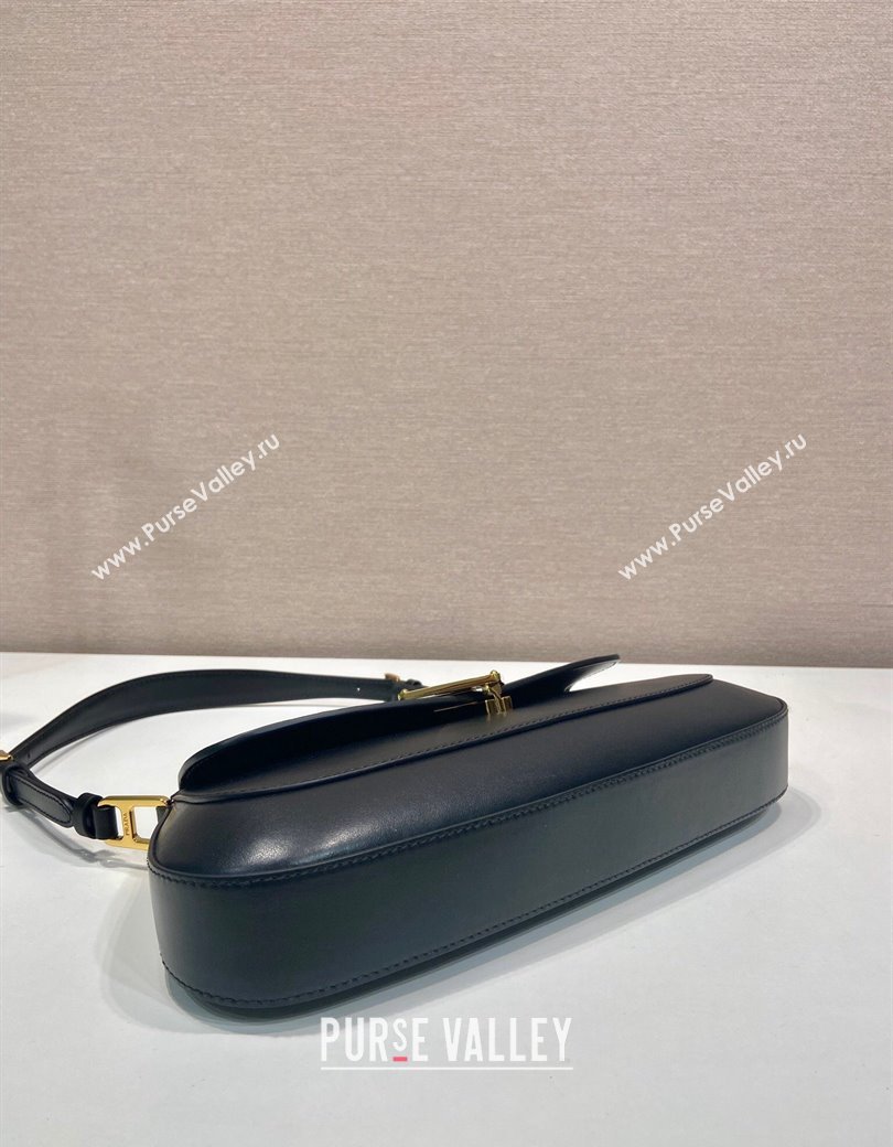 Prada Smooth Leather shoulder bag Black 2024 1BD344 (YZ-241213098)