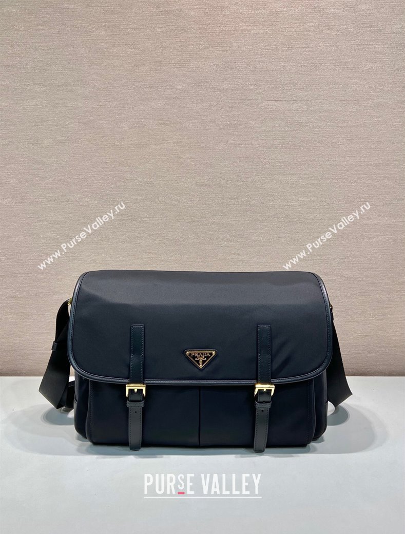 Prada Nylon Messenger Bag Black 2024 1BD369 (YZ-241213092)