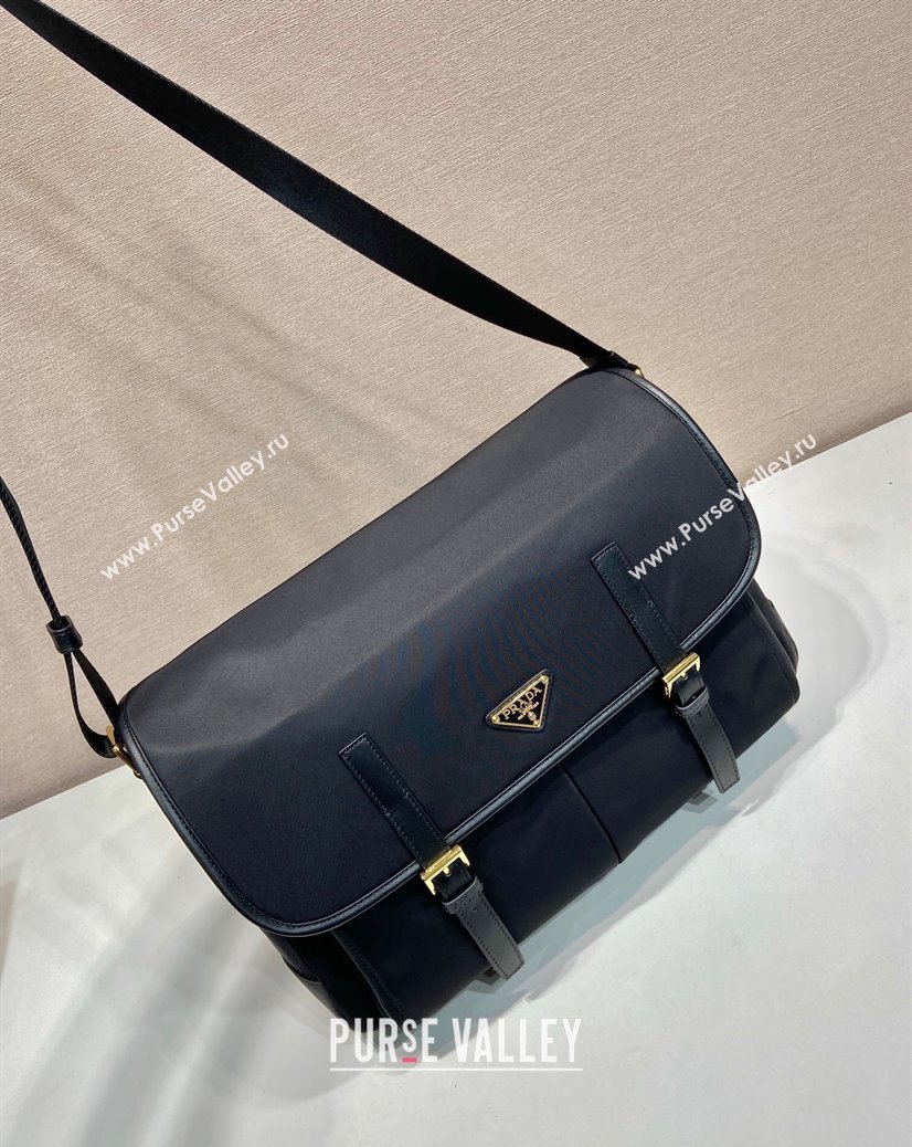 Prada Nylon Messenger Bag Black 2024 1BD369 (YZ-241213092)