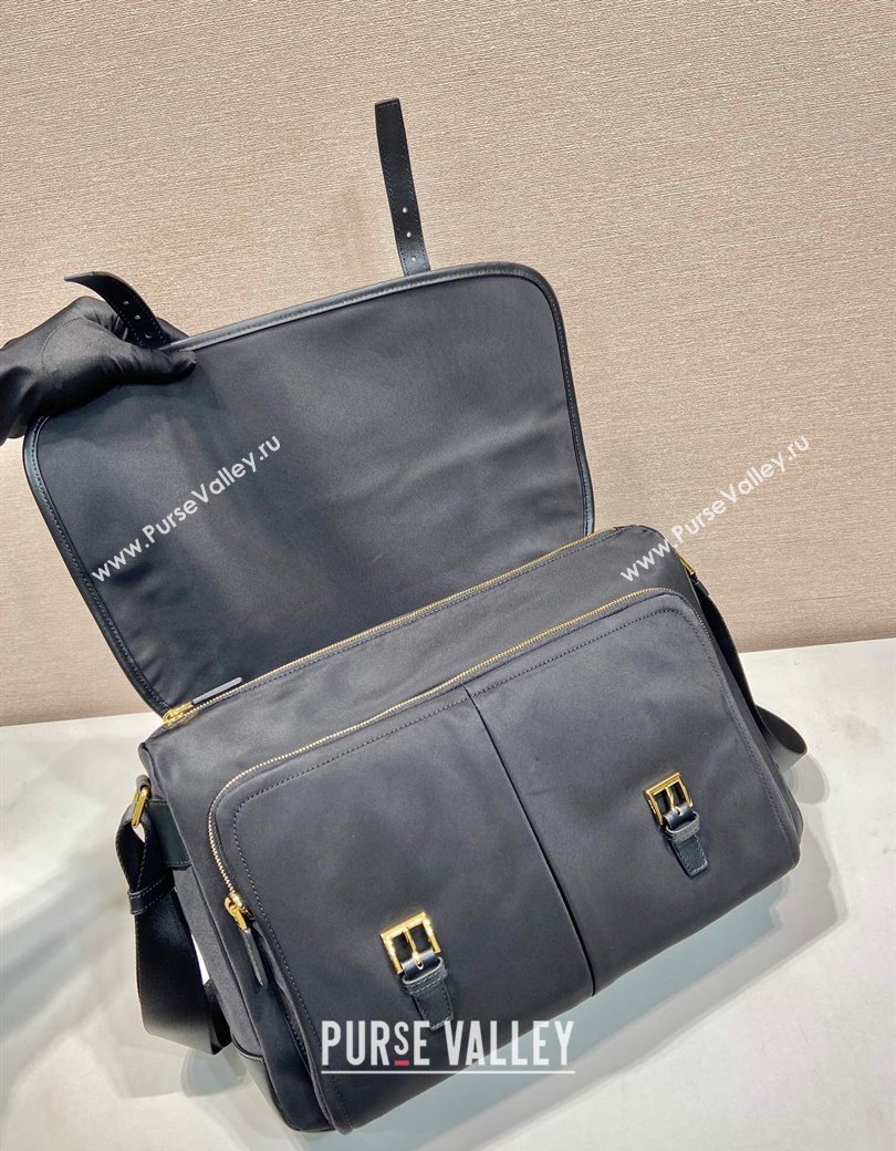 Prada Nylon Messenger Bag Black 2024 1BD369 (YZ-241213092)