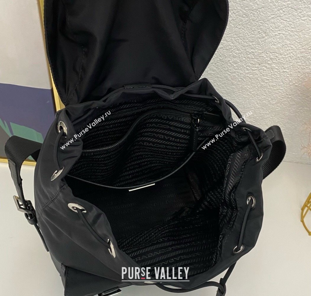 Prada Small Nylon Backpack Bag 1BZ677 Black 2024 (nana-241213104)