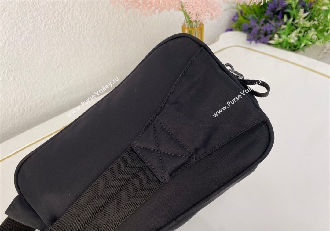 Prada Black Nylon Belt Bag 2024 VA0977 (nana-241213110)