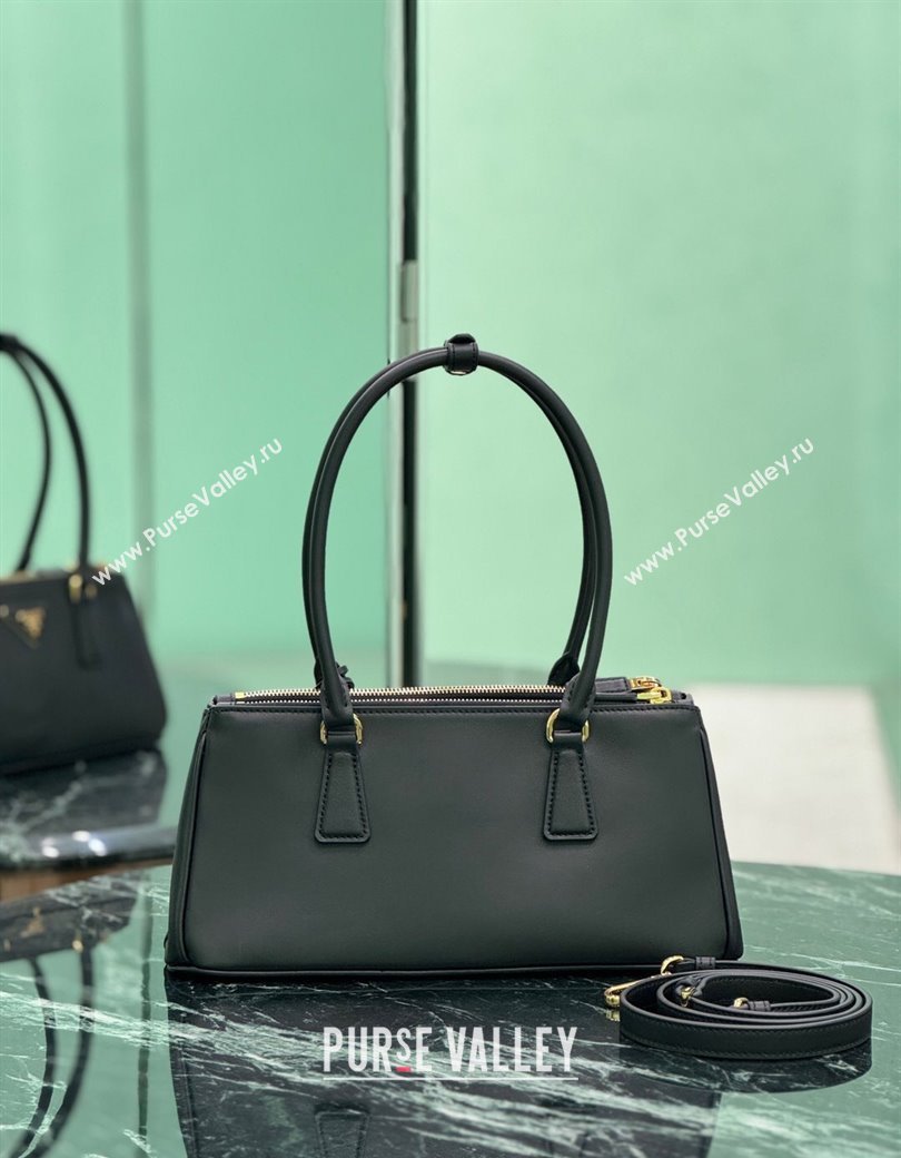 Prada leather shoulder bag Black 2025 1BA457 (YZ-250207019)