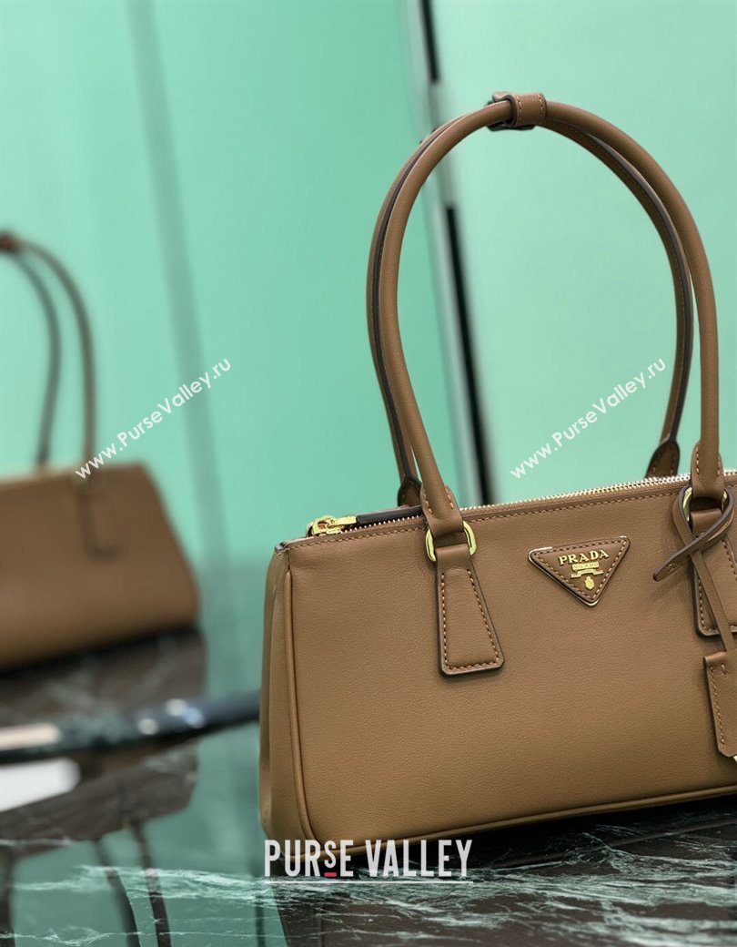 Prada leather shoulder bag Brown 2025 1BA457 (YZ-250207020)