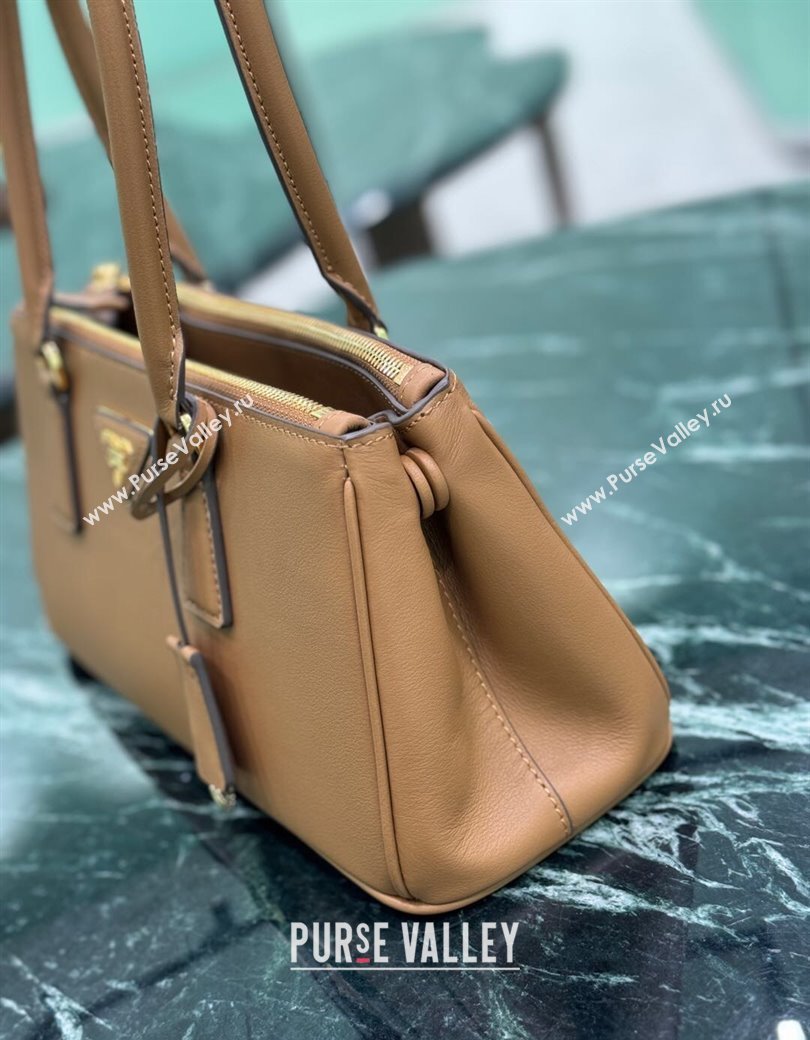 Prada leather shoulder bag Brown 2025 1BA457 (YZ-250207020)