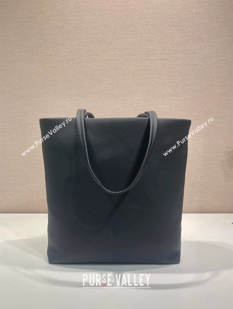 Prada Large leather tote bag Black 2025 1BG550 (YZ-250207021)
