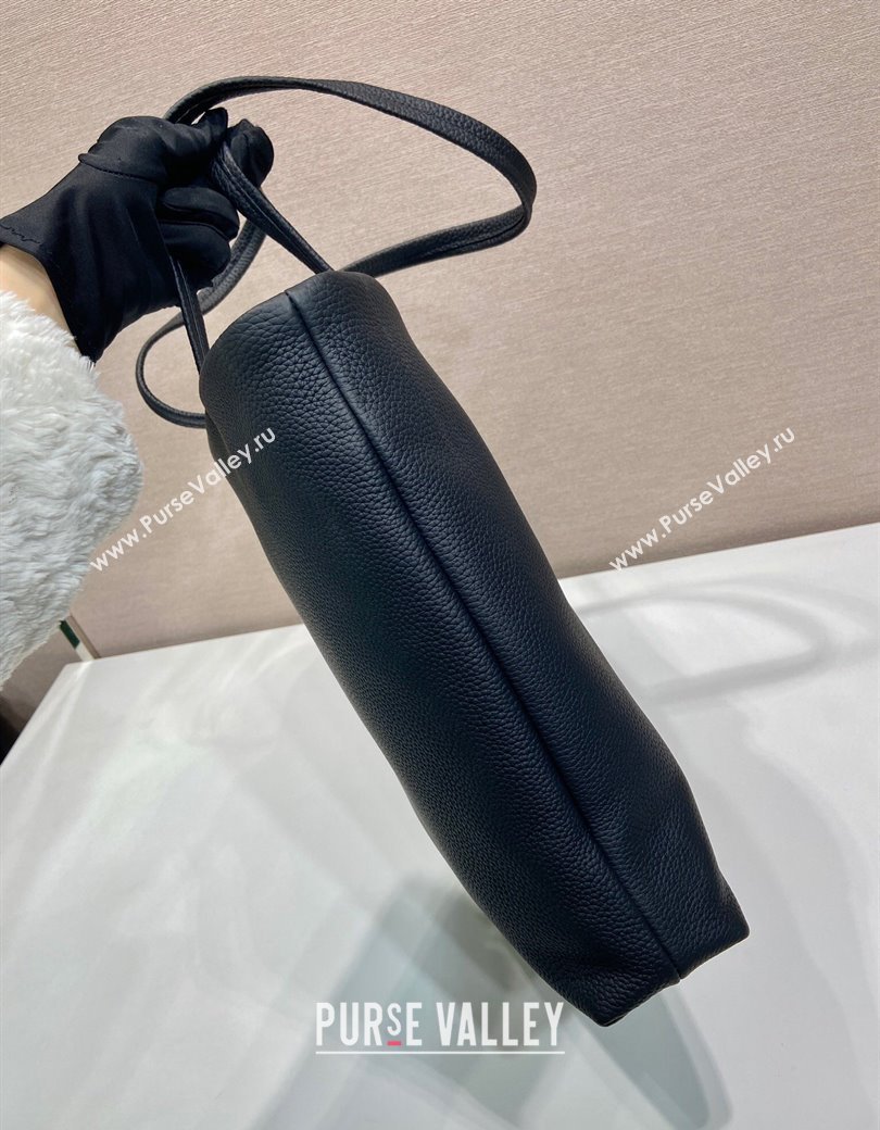 Prada Large leather tote bag Black 2025 1BG550 (YZ-250207021)