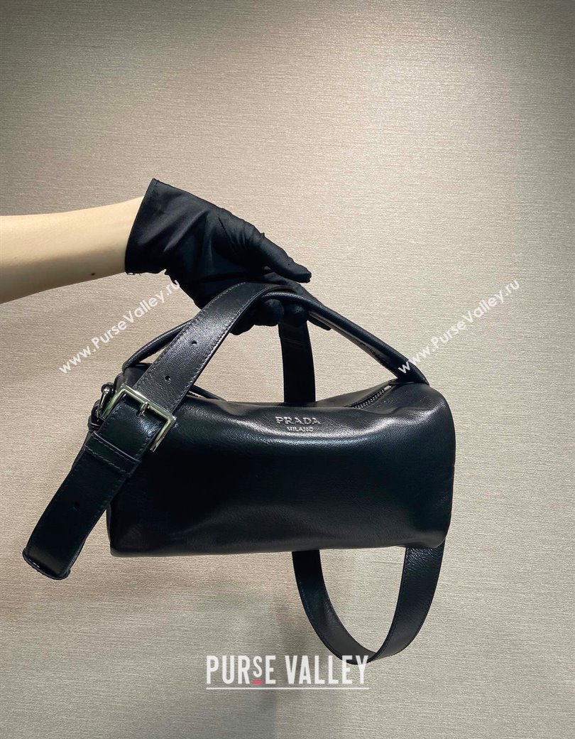 Prada Nappa leather shoulder bag Black 2025 2VH188 (YZ-250207007)