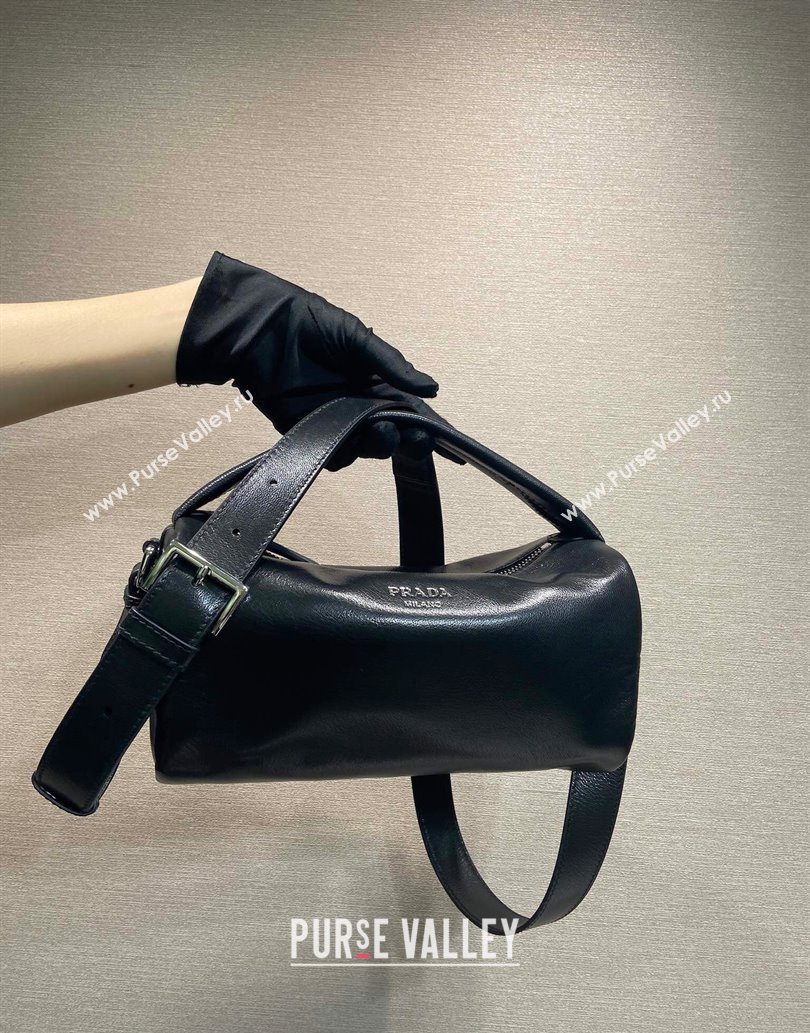 Prada Nappa leather shoulder bag Black 2025 2VH188 (YZ-250521018)