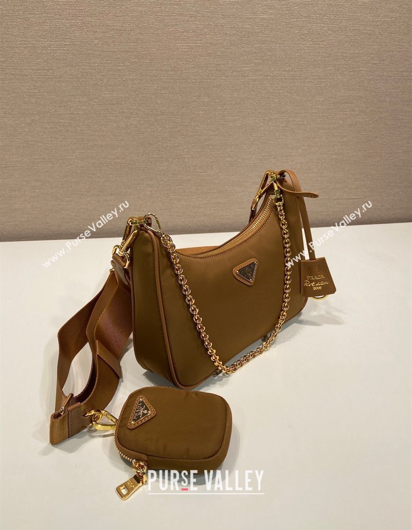 Prada Re-Edition 2005 Re-Nylon Bag 1BH204 Brandy Brown 2025 (YZ-250207040)