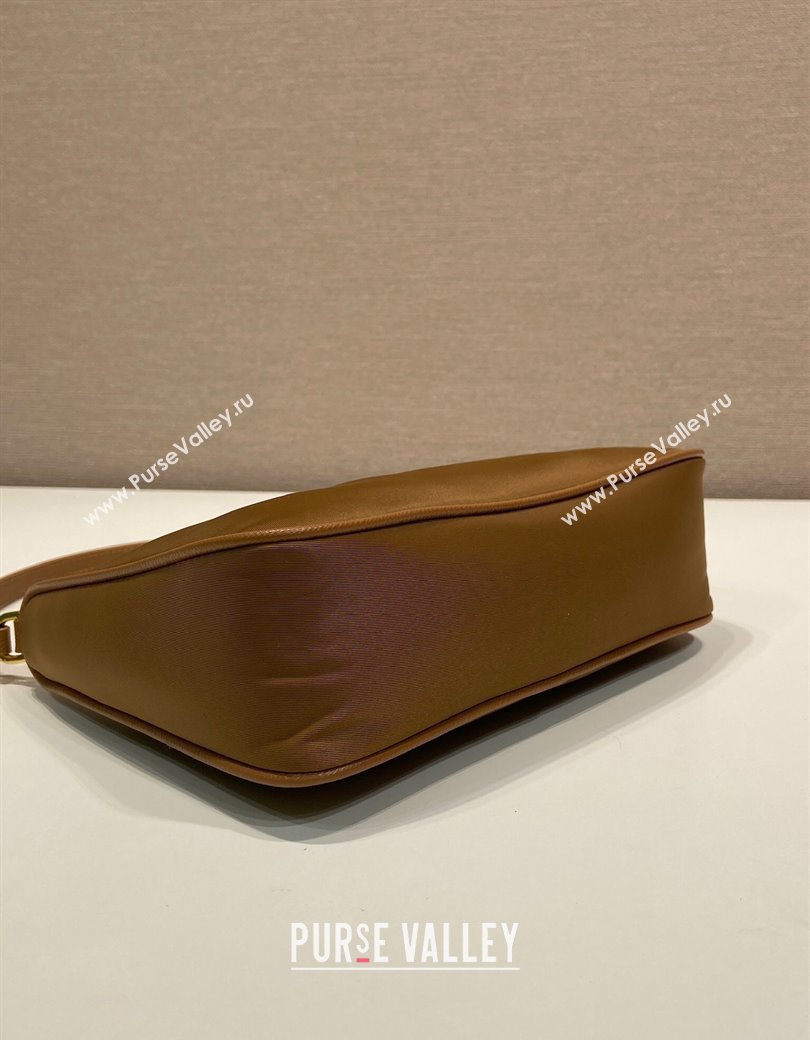 Prada Re-Edition 2005 Re-Nylon mini hobo bag 1NE204 Brandy Brown 2025 (YZ-250207041)
