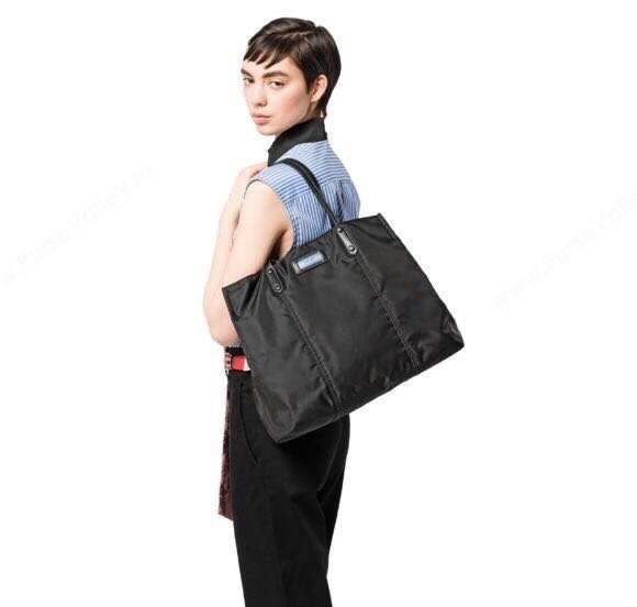 Prada Nylon Tote Bag Black 2025 1BG184 (YZ-250207043)
