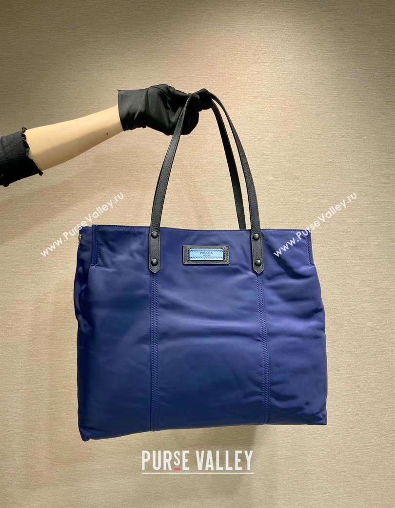 Prada Nylon Tote Bag Blue 2025 1BG184 (YZ-250207042)