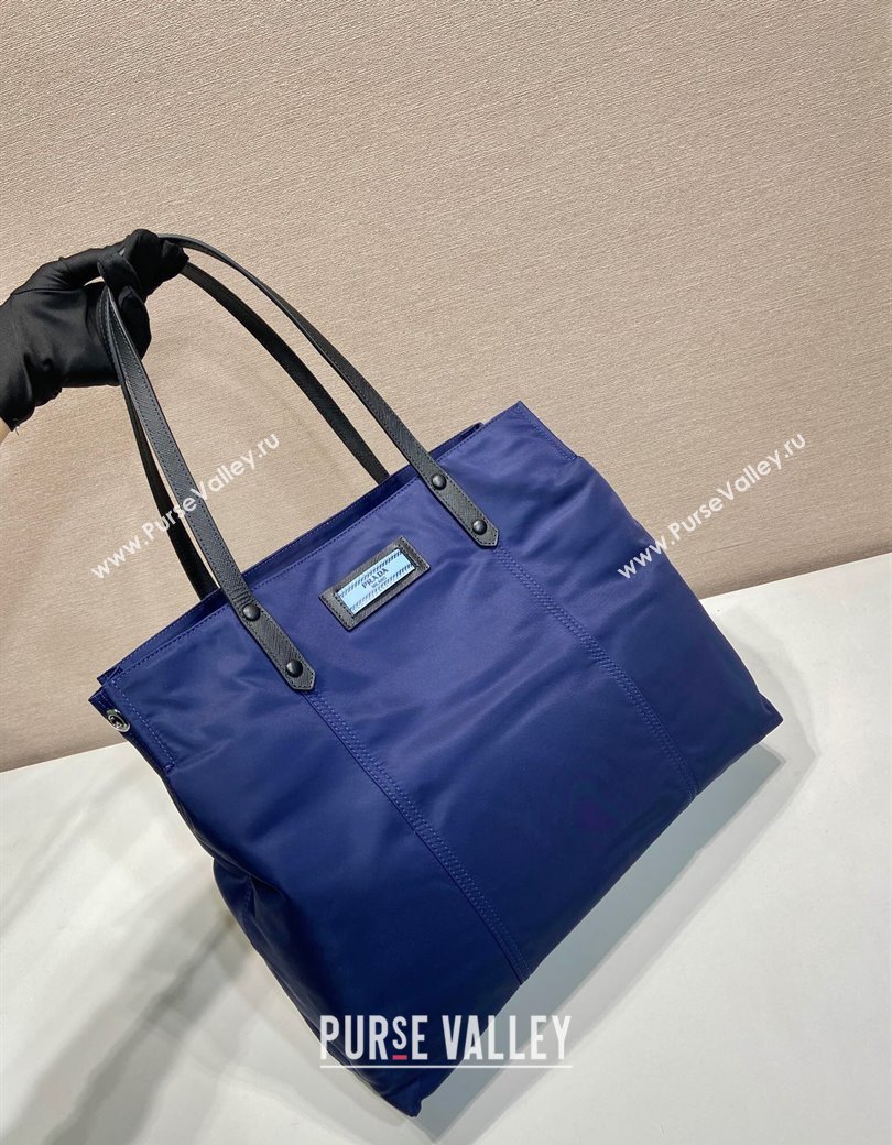 Prada Nylon Tote Bag Blue 2025 1BG184 (YZ-250207042)