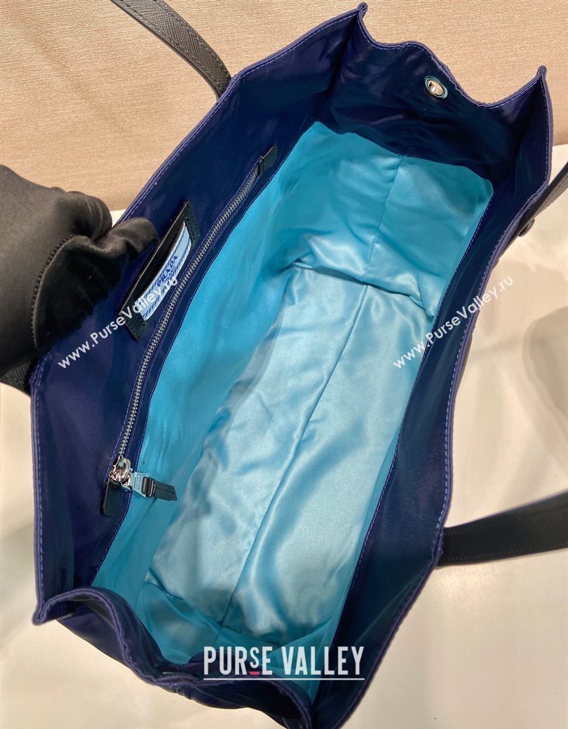 Prada Nylon Tote Bag Blue 2025 1BG184 (YZ-250207042)