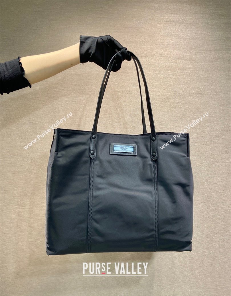 Prada Nylon Tote Bag Black 2025 1BG184 (YZ-250207043)