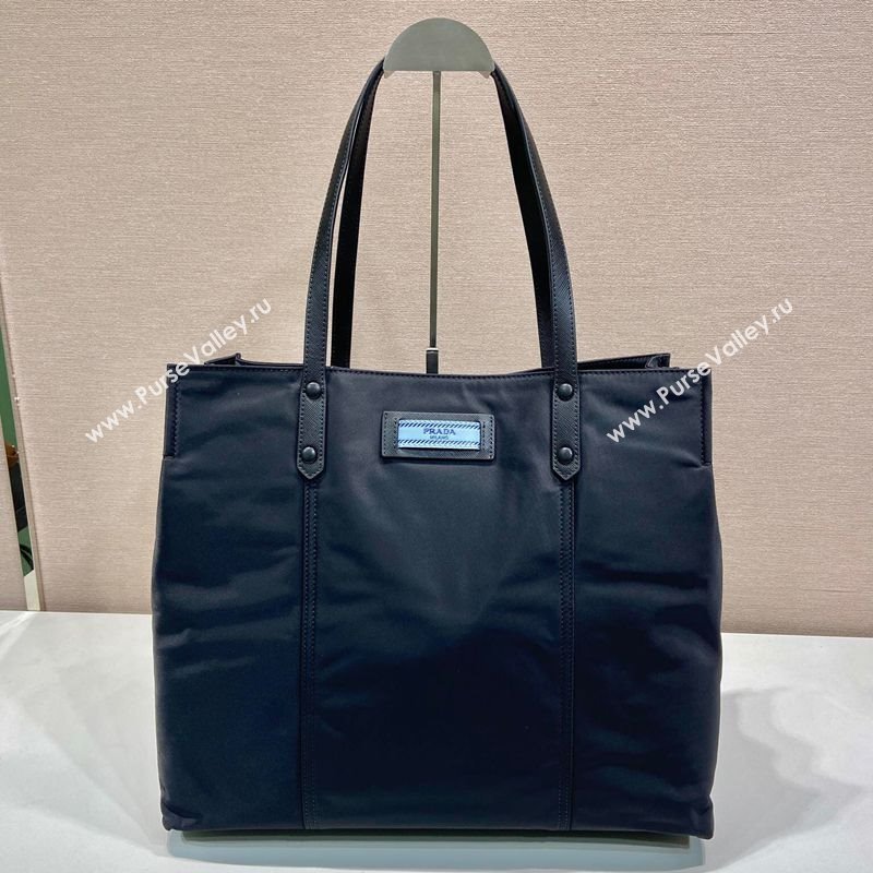Prada Nylon Tote Bag Black 2025 1BG184 (YZ-250207043)