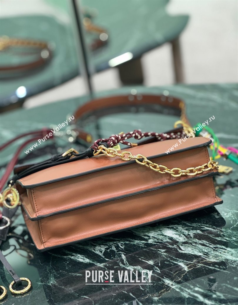 Prada Soft Sound small leather shoulder bag with charms Dark Brown 2025 1BD379 (YZ-250207050)