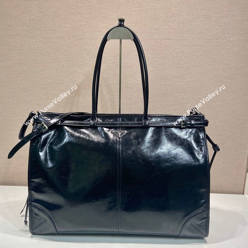 Prada Mens Leather tote bag Black 2025 2VG128 (YZ-250207011)