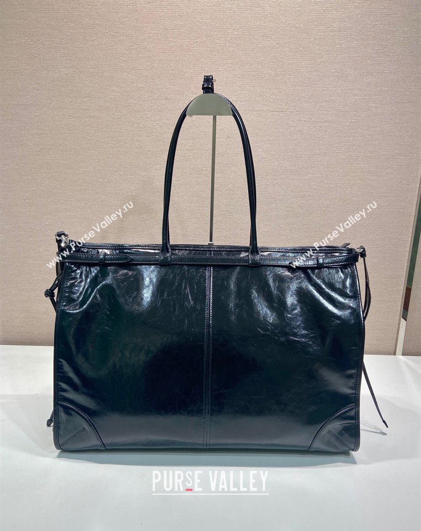 Prada Mens Leather tote bag Black 2025 2VG128 (YZ-250207011)