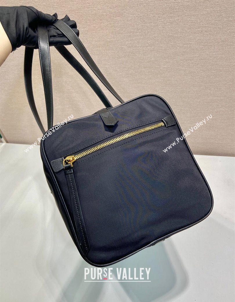 Prada Large Re-Nylon top-handle bag with padlock Black 2025 1BB135 (YZ-250207057)