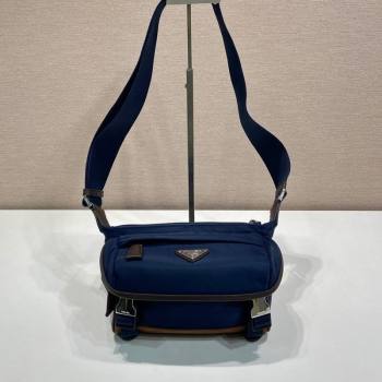 Prada Mens Re-Nylon and Saffiano leather shoulder bag Blue 2025 2VH171 (YZ-250207058)