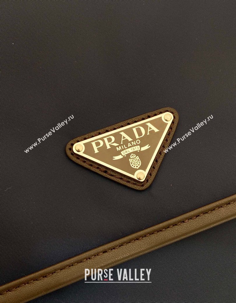 Prada Mens Re-Nylon and leather shoulder bag 2VD052 Blue 2025 (YZ-250207060)