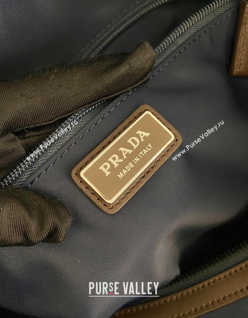 Prada Mens Re-Nylon and leather shoulder bag 2VH180 Blue 2025 (YZ-250207061)