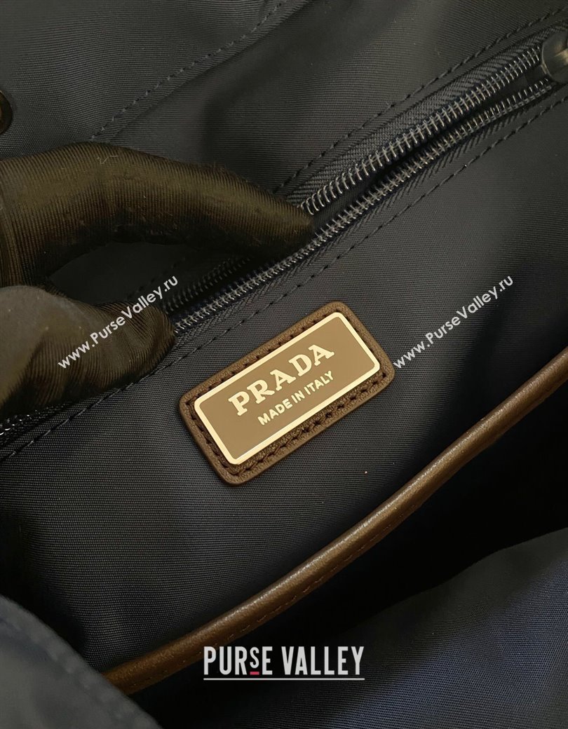 Prada Mens Re-Nylon and Saffiano Leather Backpack 2VZ135 Blue 2025 (YZ-250207062)