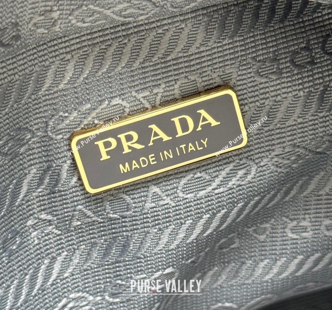 Prada Dangle oil leather top-handle mini-bag Grey 2025 1BB137 (YZ-250407001)