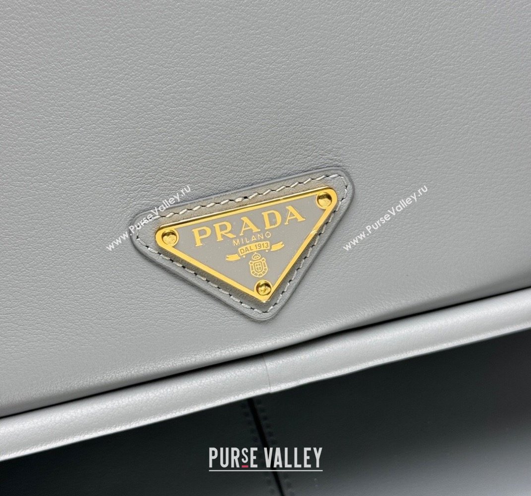 Prada Leather handbag Opaline Blue 2025 1BA451 (YZ-250407008)