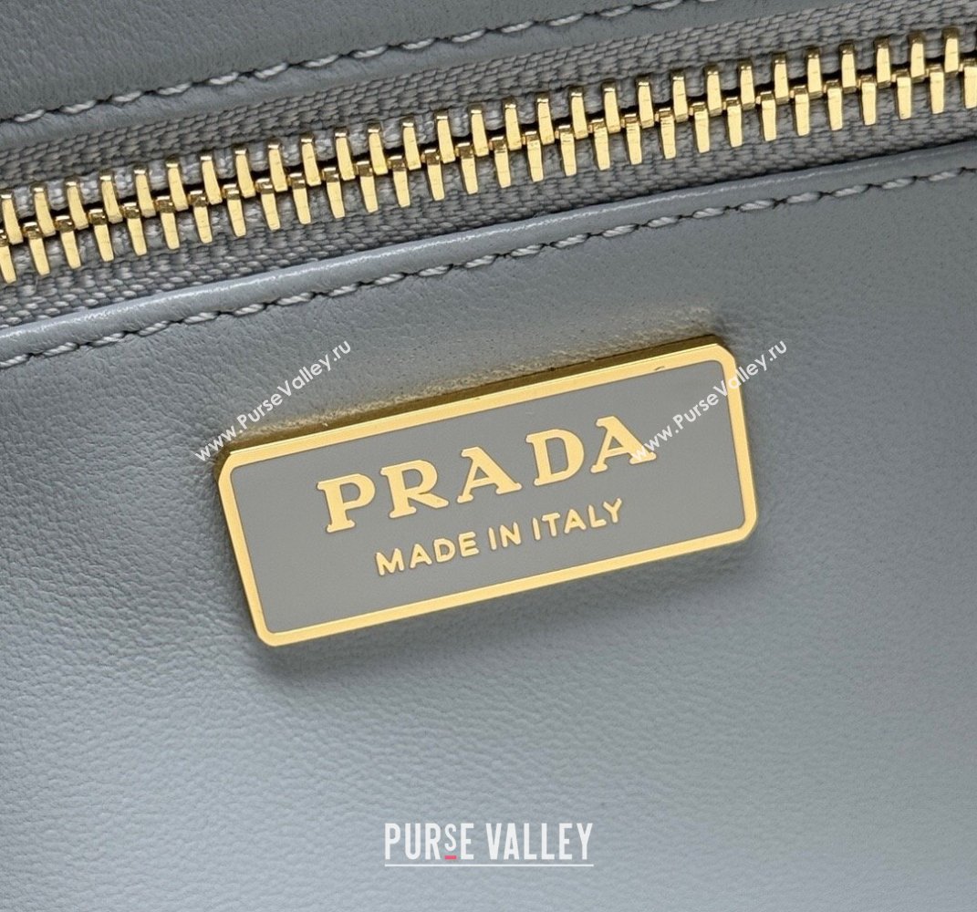 Prada Aimee Leather Hobo Bag 1BC228 Opaline Blue 2025 (YZ-250407010)