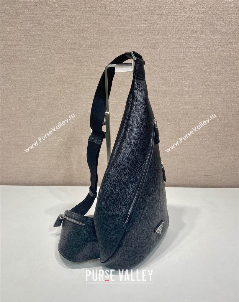 Prada Mens Cross leather bag 2VZ092 Black 2025 (YZ-250407020)