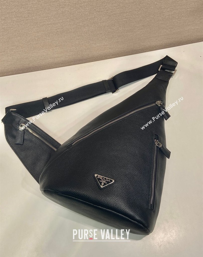 Prada Mens Cross leather bag 2VZ092 Black 2025 (YZ-250407020)