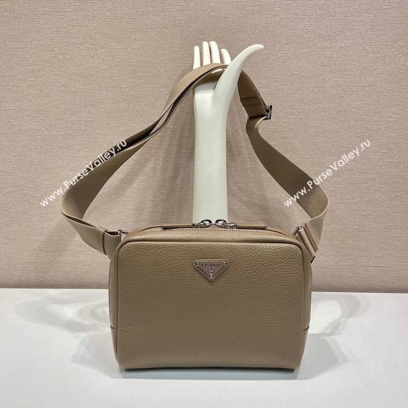 Prada Mens Leather shoulder bag 2VH181 Beige 2025 (YZ-250407021)