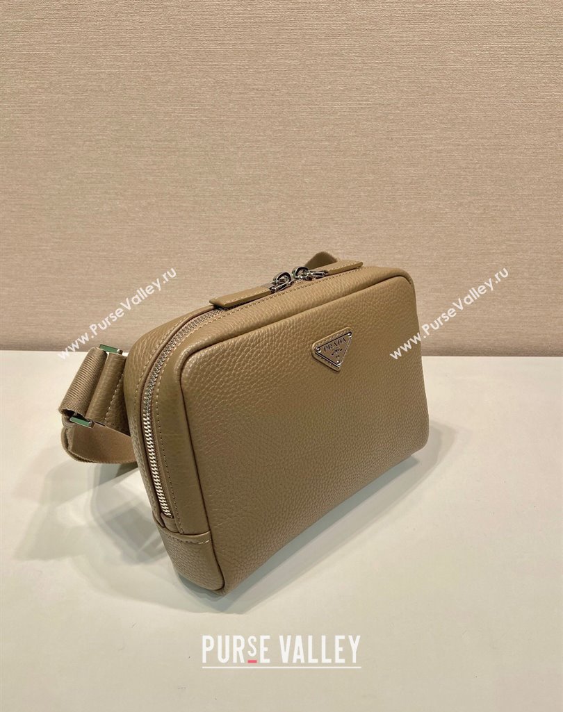 Prada Mens Leather shoulder bag 2VH181 Beige 2025 (YZ-250407021)